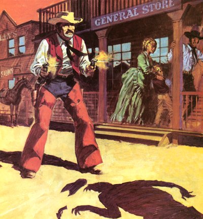 La loi du revolver, le Far West - English School